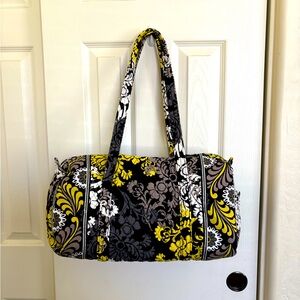 Vera Bradley ‘baroque’ pattern duffel Bag - Black, Yellow, Gray
